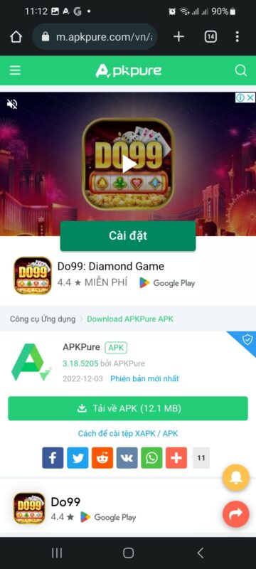 Trang web Apkpure