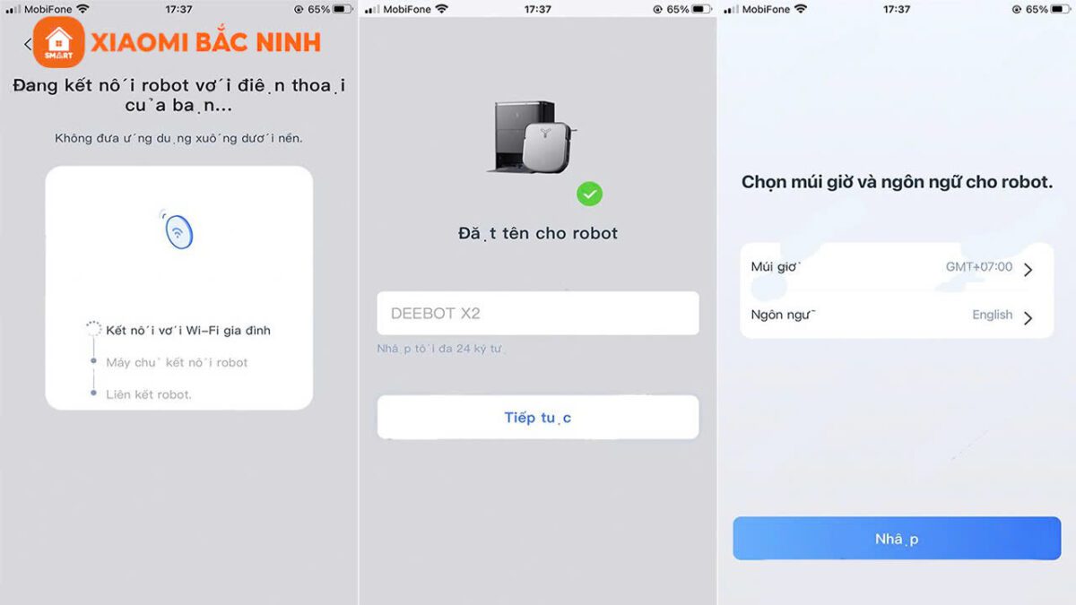 Hướng dẫn kết nối app Ecovacs X2 OMNI
