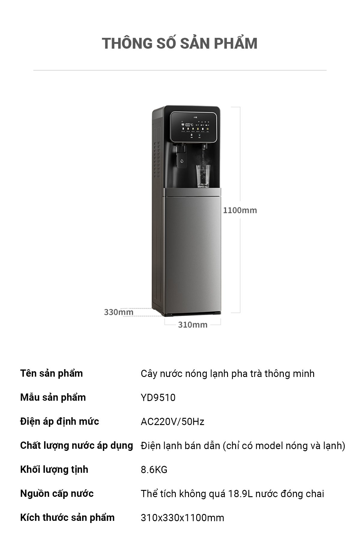 Cây Nước Nóng Lạnh YD9510