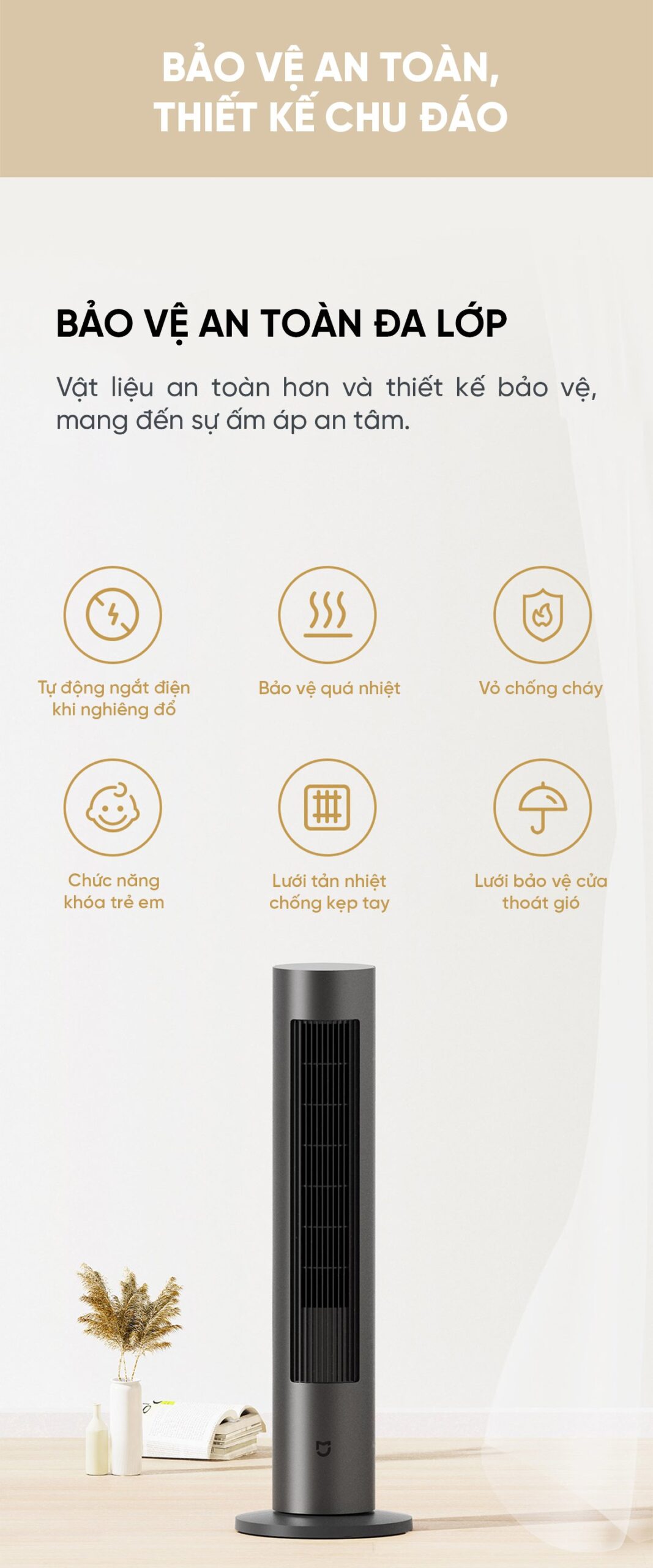 Quạt tháp điều hoà hơi nước Xiaomi BPLNS01DM