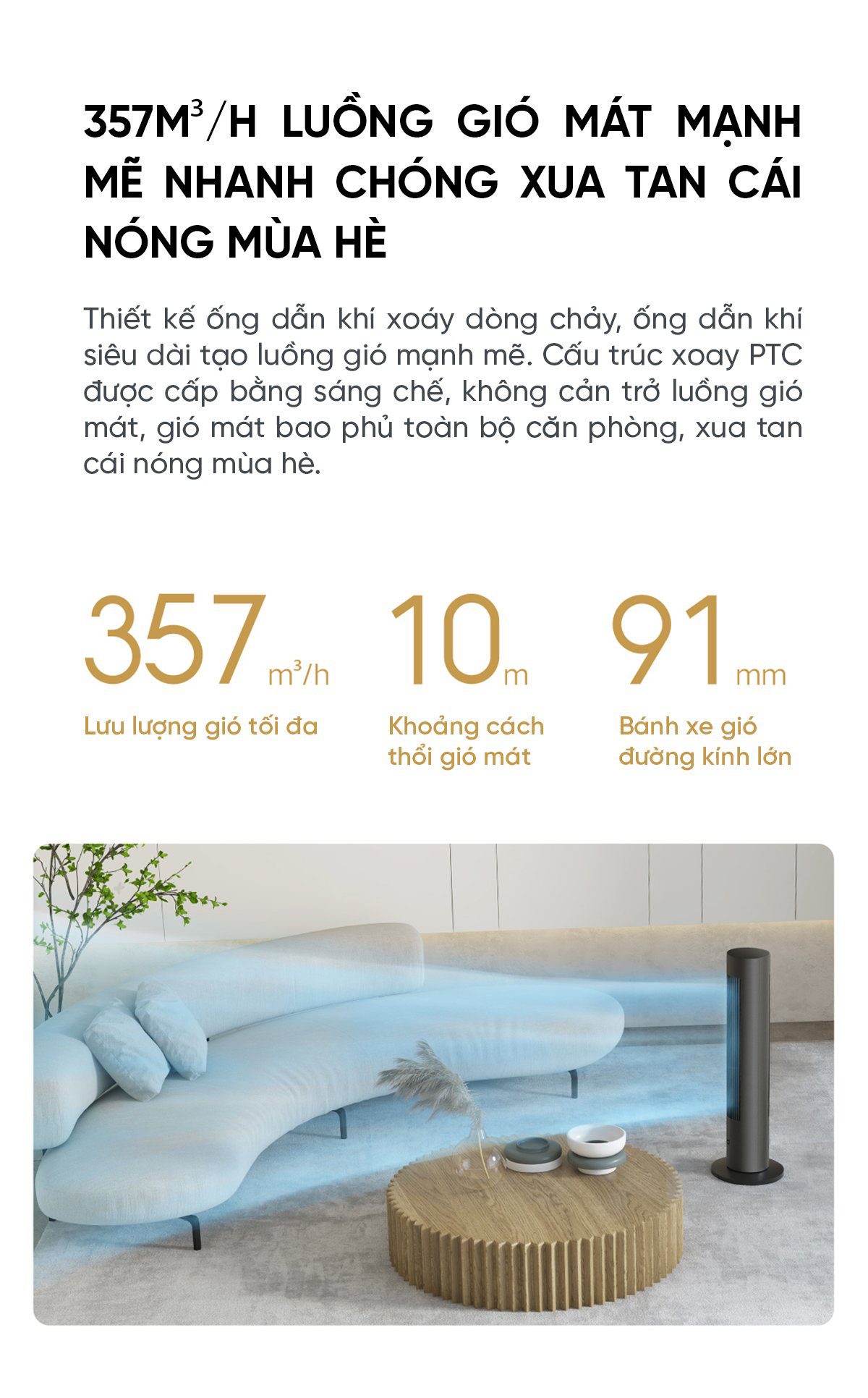 Quạt tháp điều hoà hơi nước Xiaomi BPLNS01DM