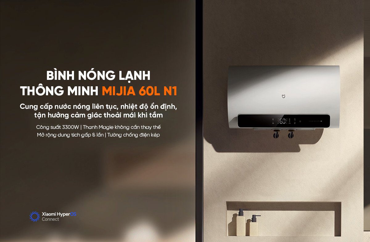 Bình Nóng Lạnh Thông Minh Xiaomi Mijia N1 60L