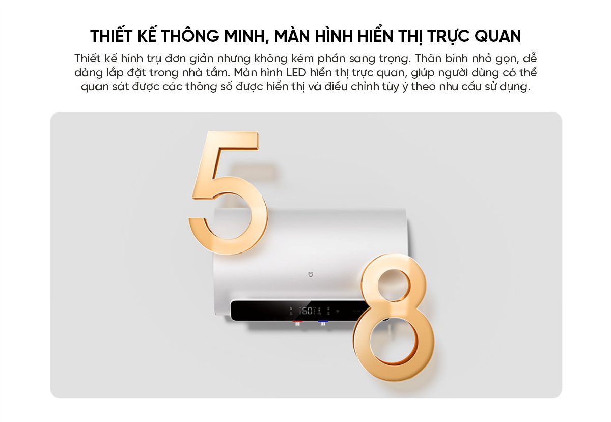 Bình Nóng Lạnh Thông Minh Xiaomi Mijia N1 60L