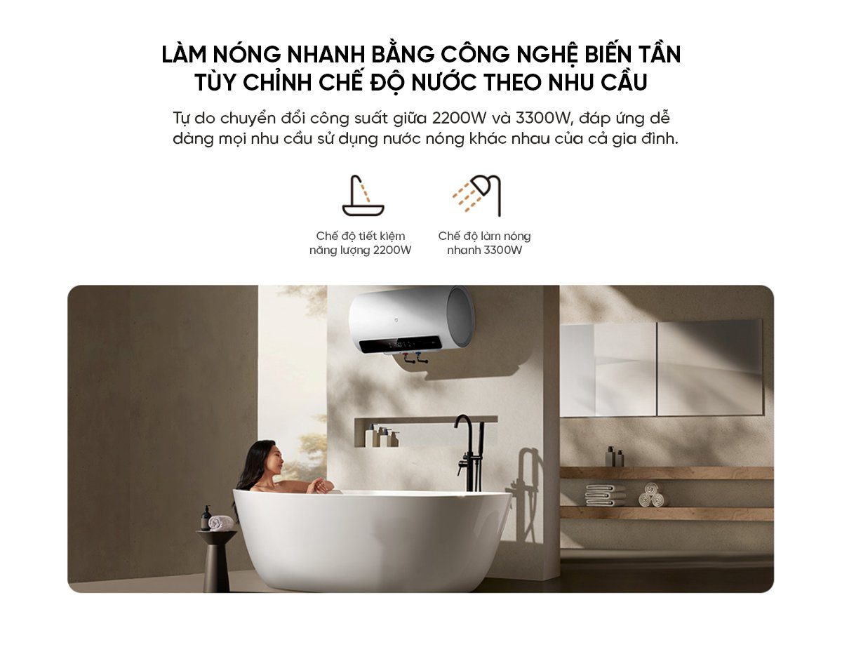 Bình Nóng Lạnh Thông Minh Xiaomi Mijia N1 60L