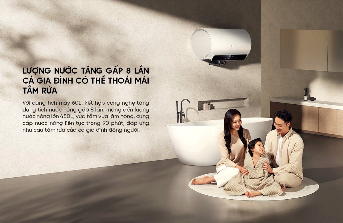 Bình Nóng Lạnh Thông Minh Xiaomi Mijia N1 60L