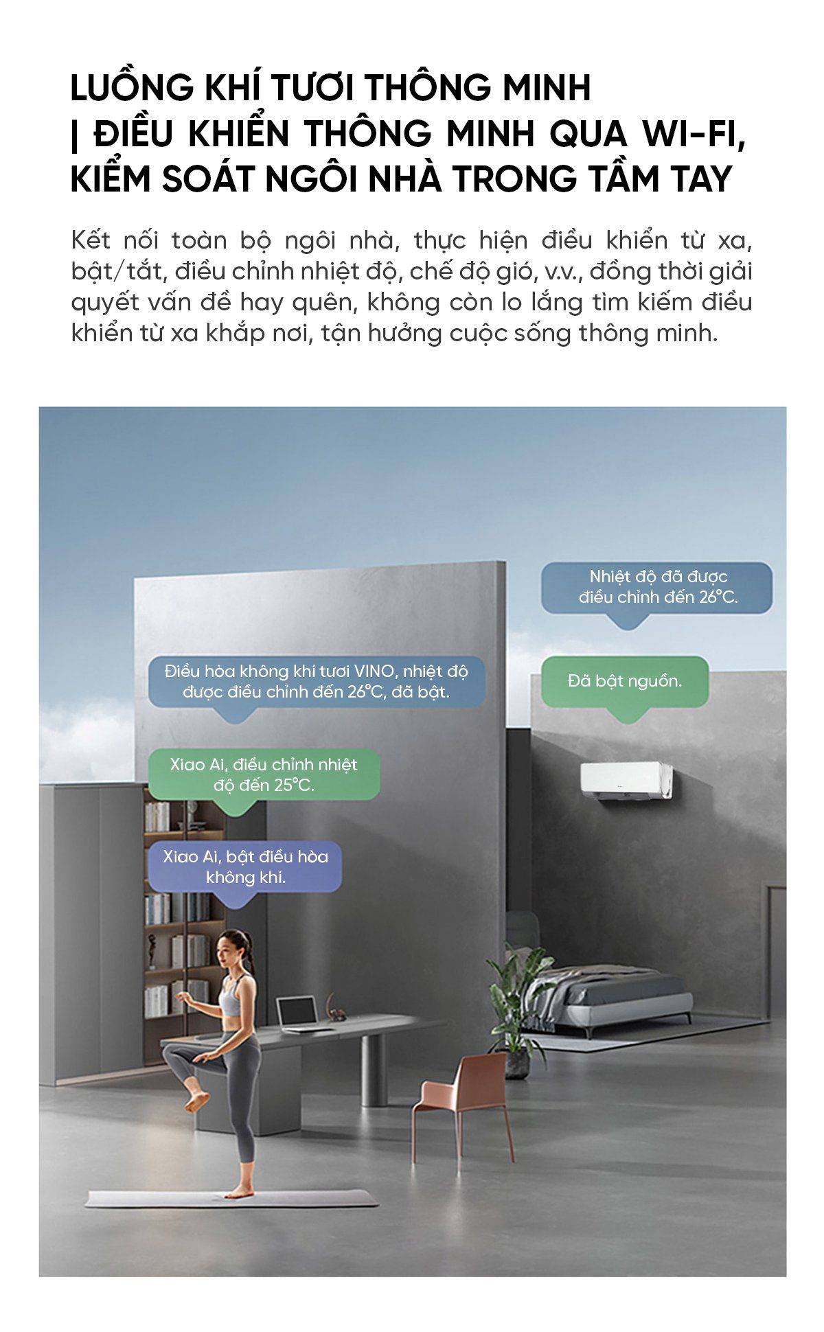 Điều hòa 2 chiều thông minh Xiaomi Vino KFRD-35GWV31XA-1F 1.5HP