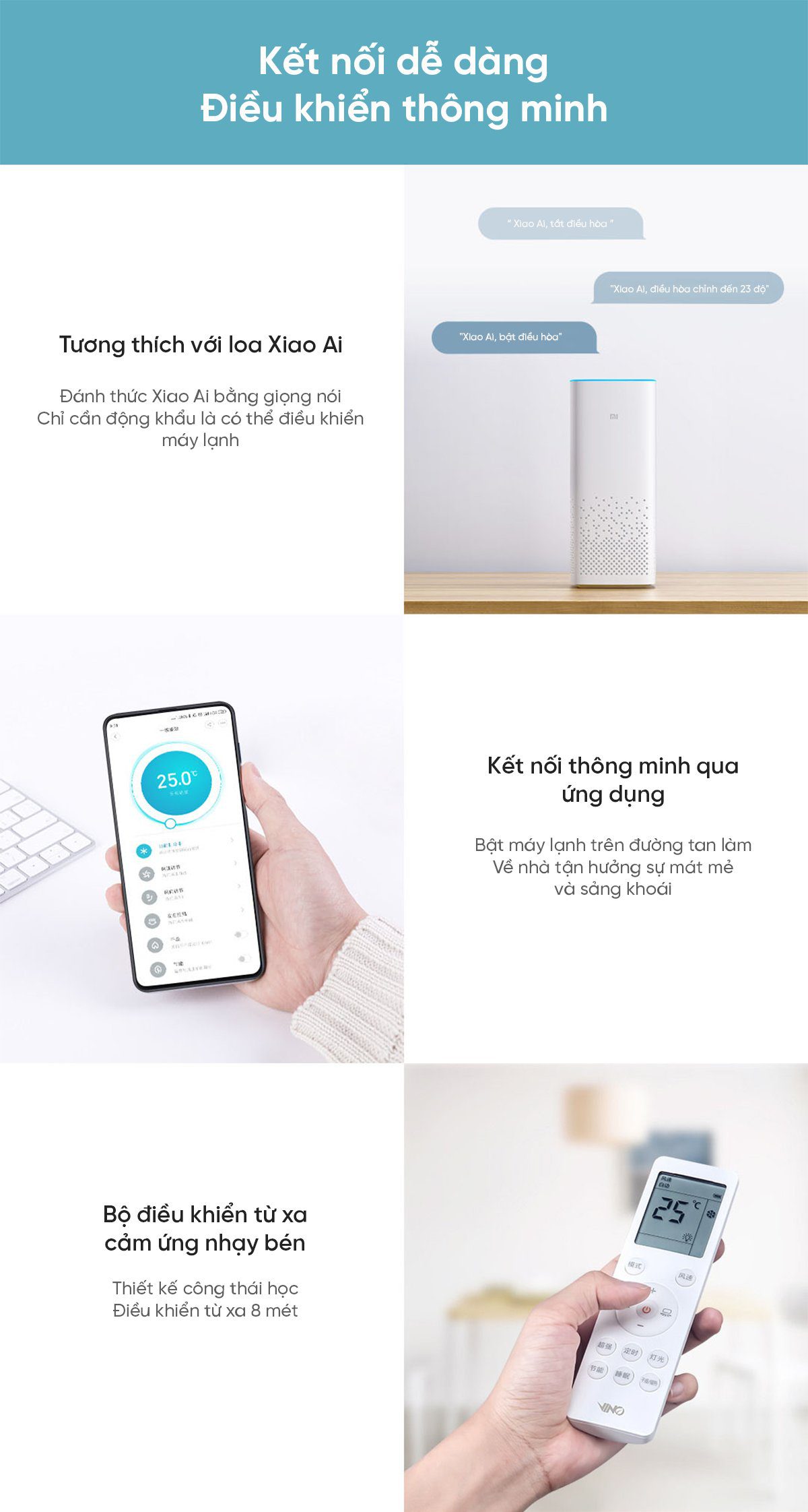 Điều hòa 2 chiều thông minh Xiaomi Vino 1.5HP tiết kiệm điện cấp 3 KFR-35GW/V11AA2-3