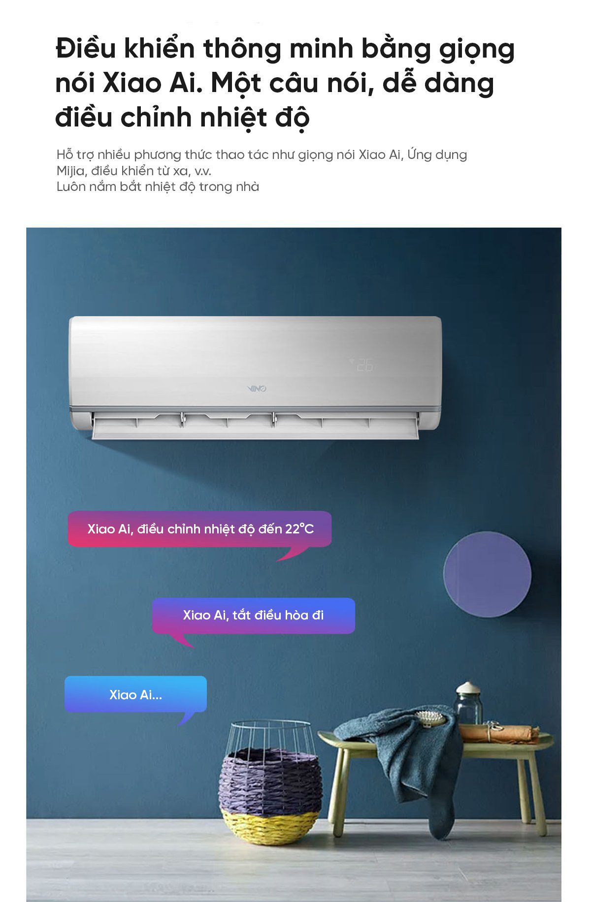 Điều hòa 2 chiều thông minh Xiaomi Vino 2HP tiết kiệm điện KFR-50GW/V31AA1-N2