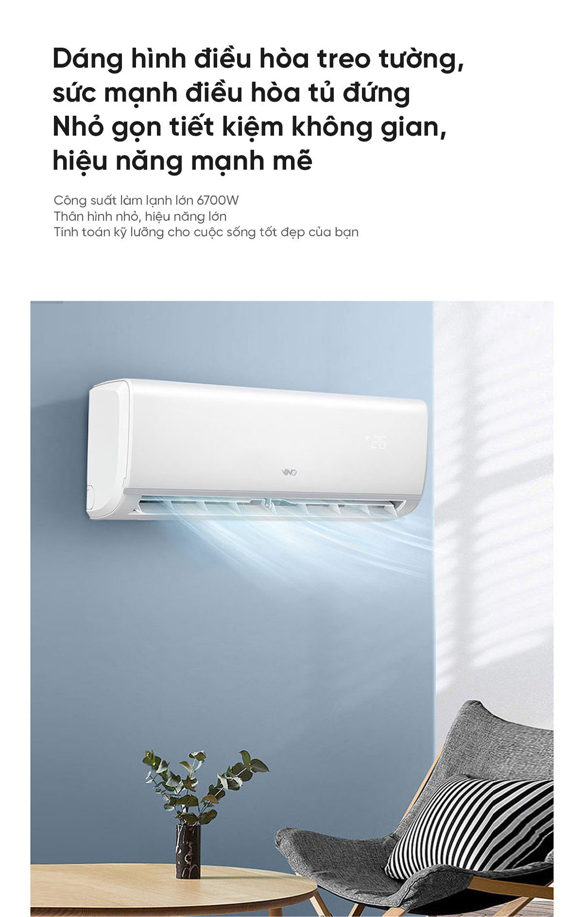 Điều hòa 2 chiều thông minh Xiaomi Vino 2HP tiết kiệm điện KFR-50GW/V31AA1-N2