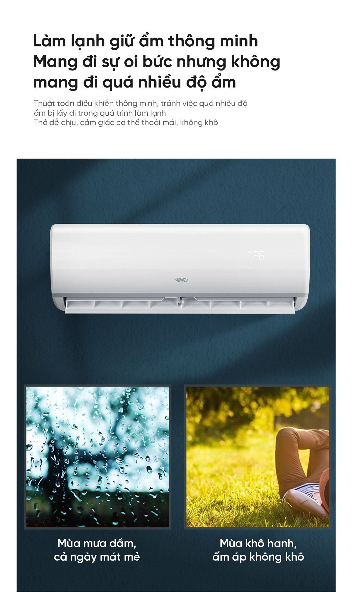 Điều hòa 2 chiều thông minh Xiaomi Vino 2HP tiết kiệm điện KFR-50GW/V31AA1-N2