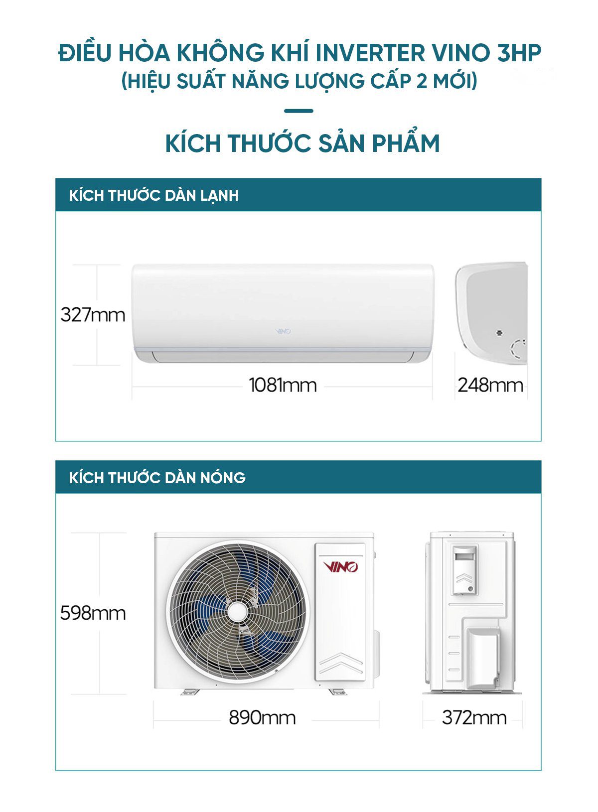 Điều hòa 2 chiều thông minh Xiaomi Vino 3HP tiết kiệm điện KFR-72GW/V31AA2-N2