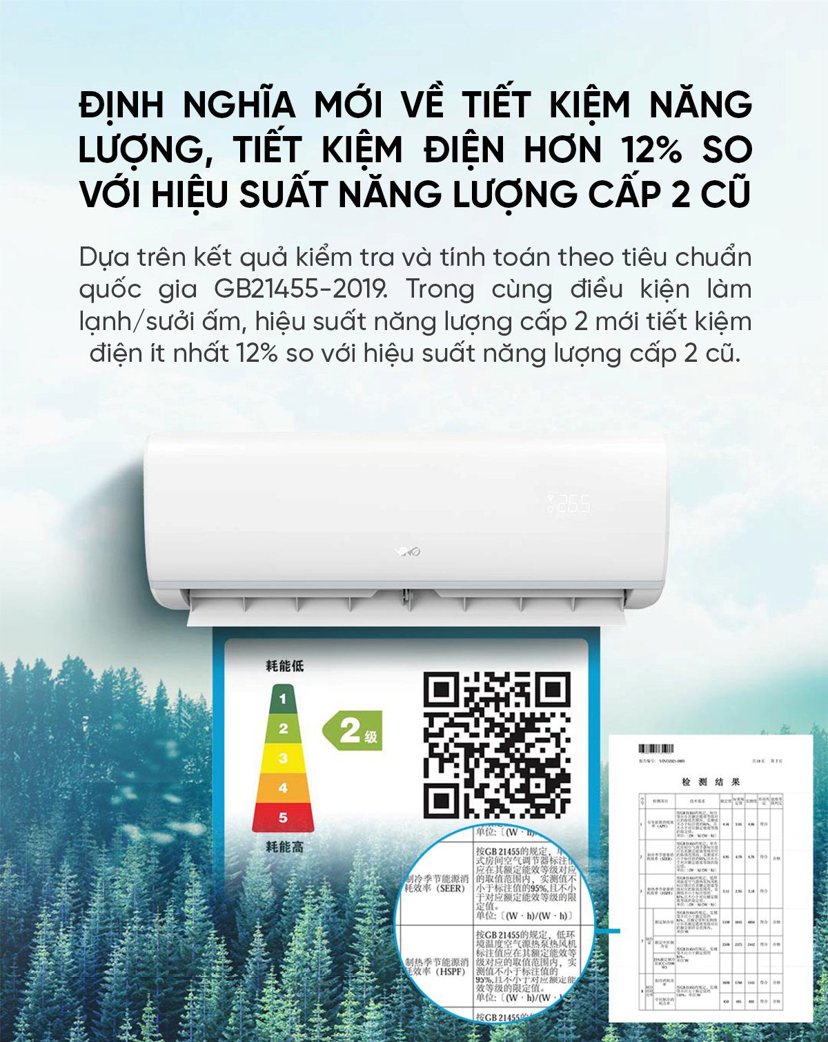 Điều hòa 2 chiều thông minh Xiaomi Vino 3HP tiết kiệm điện KFR-72GW/V31AA2-N2