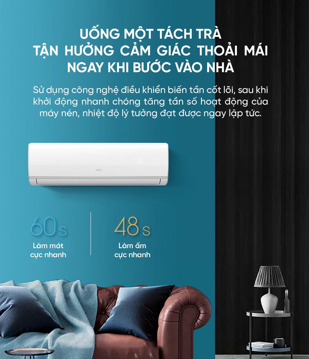 Điều hòa 2 chiều thông minh Xiaomi Vino 3HP tiết kiệm điện KFR-72GW/V31AA2-N2