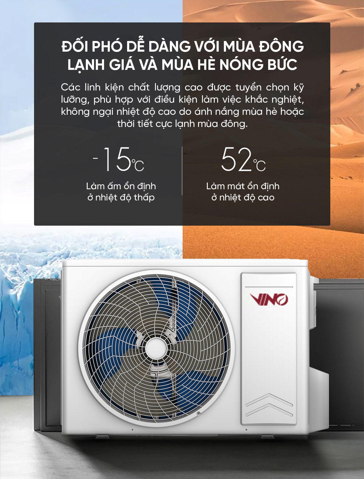 Điều hòa 2 chiều thông minh Xiaomi Vino 3HP tiết kiệm điện KFR-72GW/V31AA2-N2