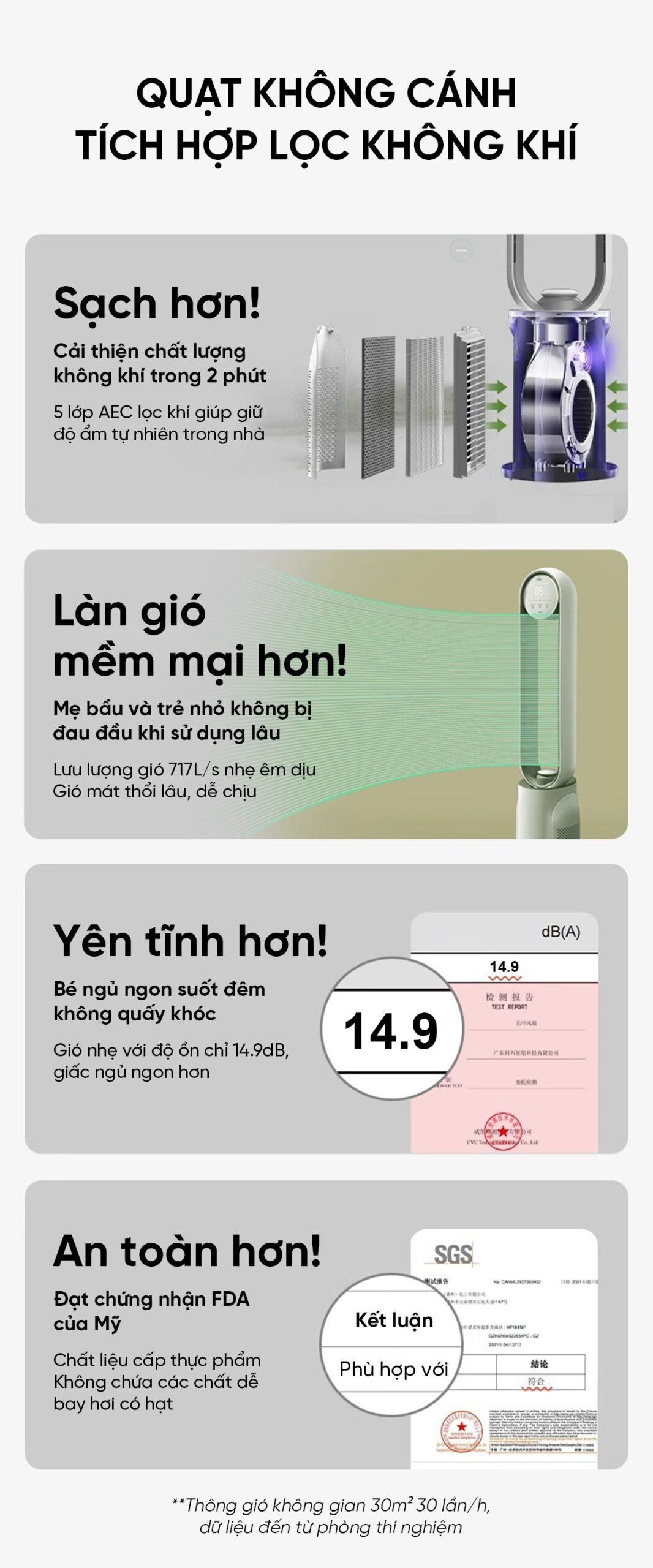 Quạt không cánh Keheal A4 Pro