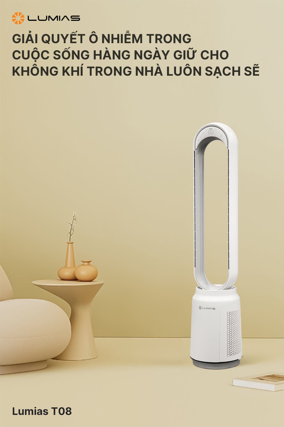 Quạt không cánh Lumias T08