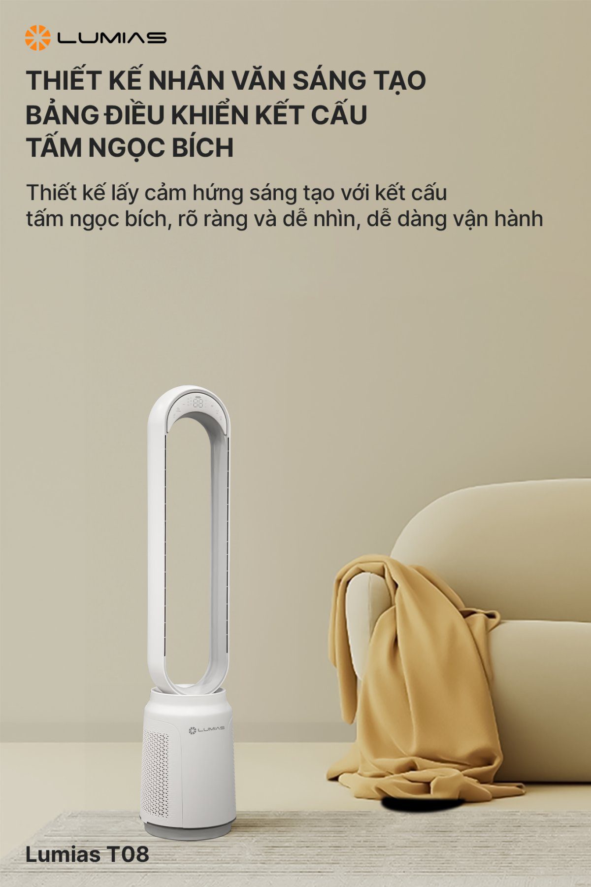 Quạt không cánh Lumias T08