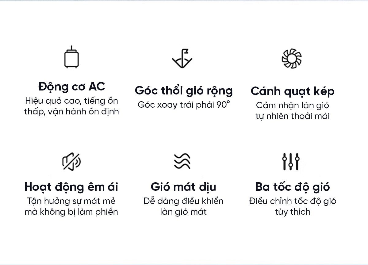 Quạt cây Xiaomi Viomi Động Cơ Không Chổi Than 18 Cánh