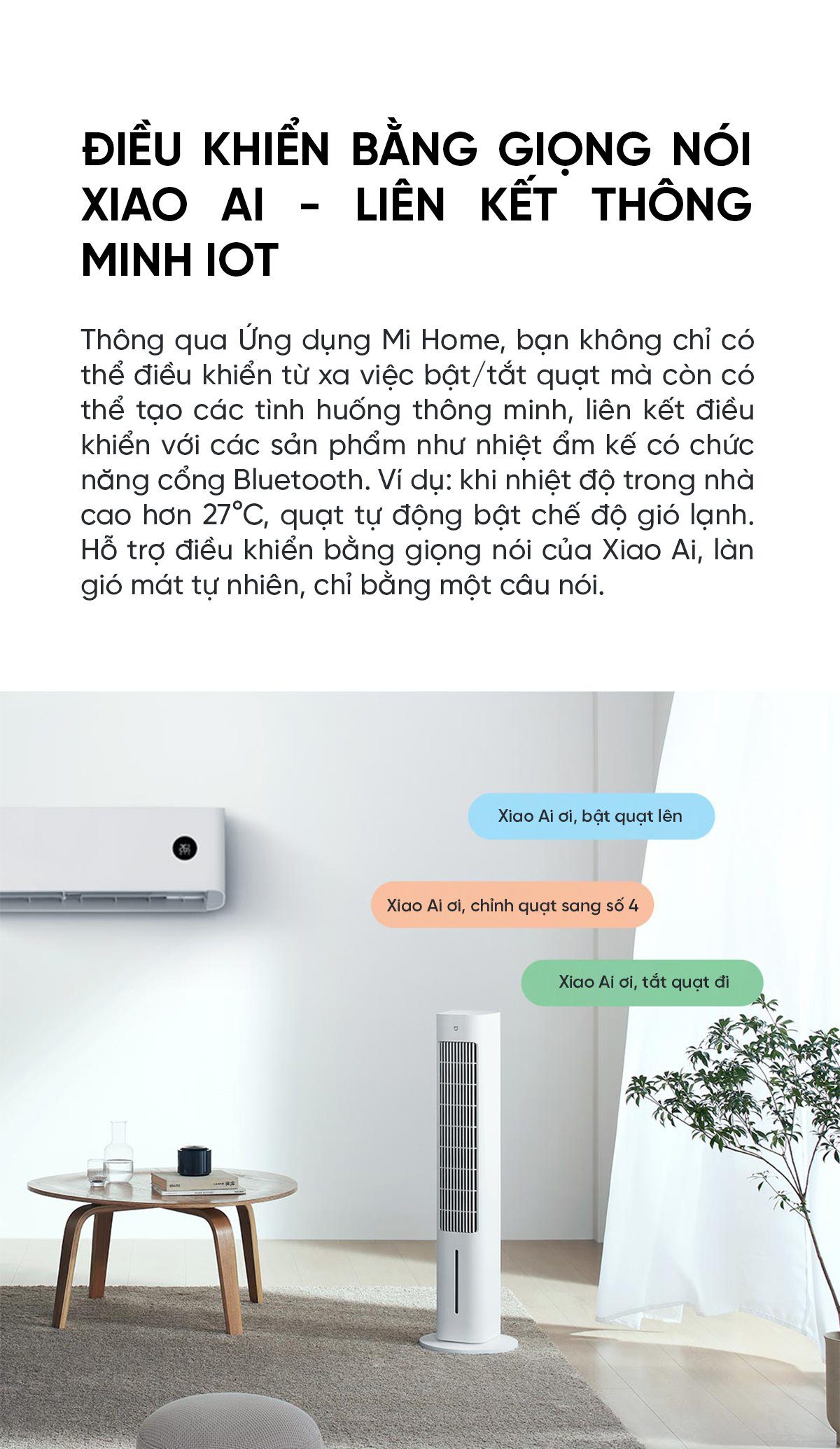 Quạt tháp điều hoà hơi nước Xiaomi ZFSLFS01DM