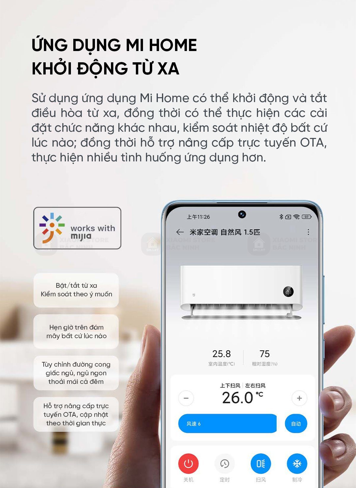 Điều hoà Thông Minh 2 chiều Xiaomi Mijia Inverter M2A1 KFR-35W/M2A1/12000 BTU