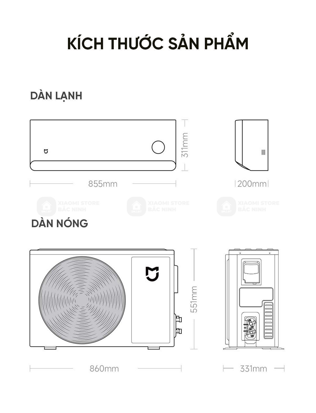Điều hoà Thông Minh 2 chiều Xiaomi Mijia Inverter M2A1 KFR-35W/M2A1/12000 BTU