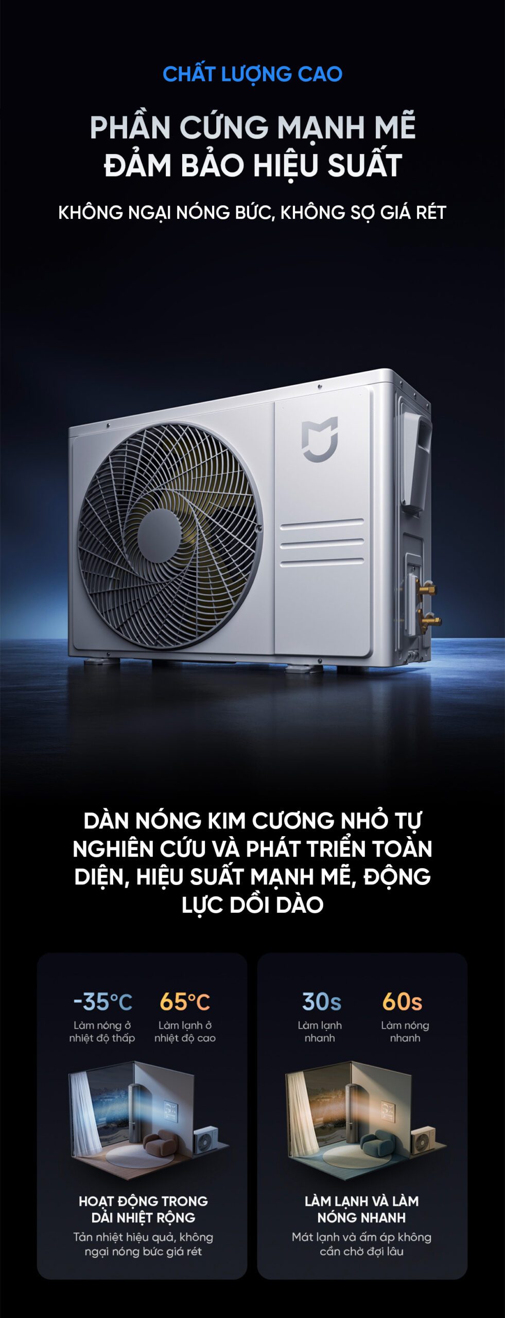 Điều Hòa Cây Xiaomi Mijia Pro KFR-72LW - NA11/F1A1 3HP 27000BTU - Lấy Khí Tươi