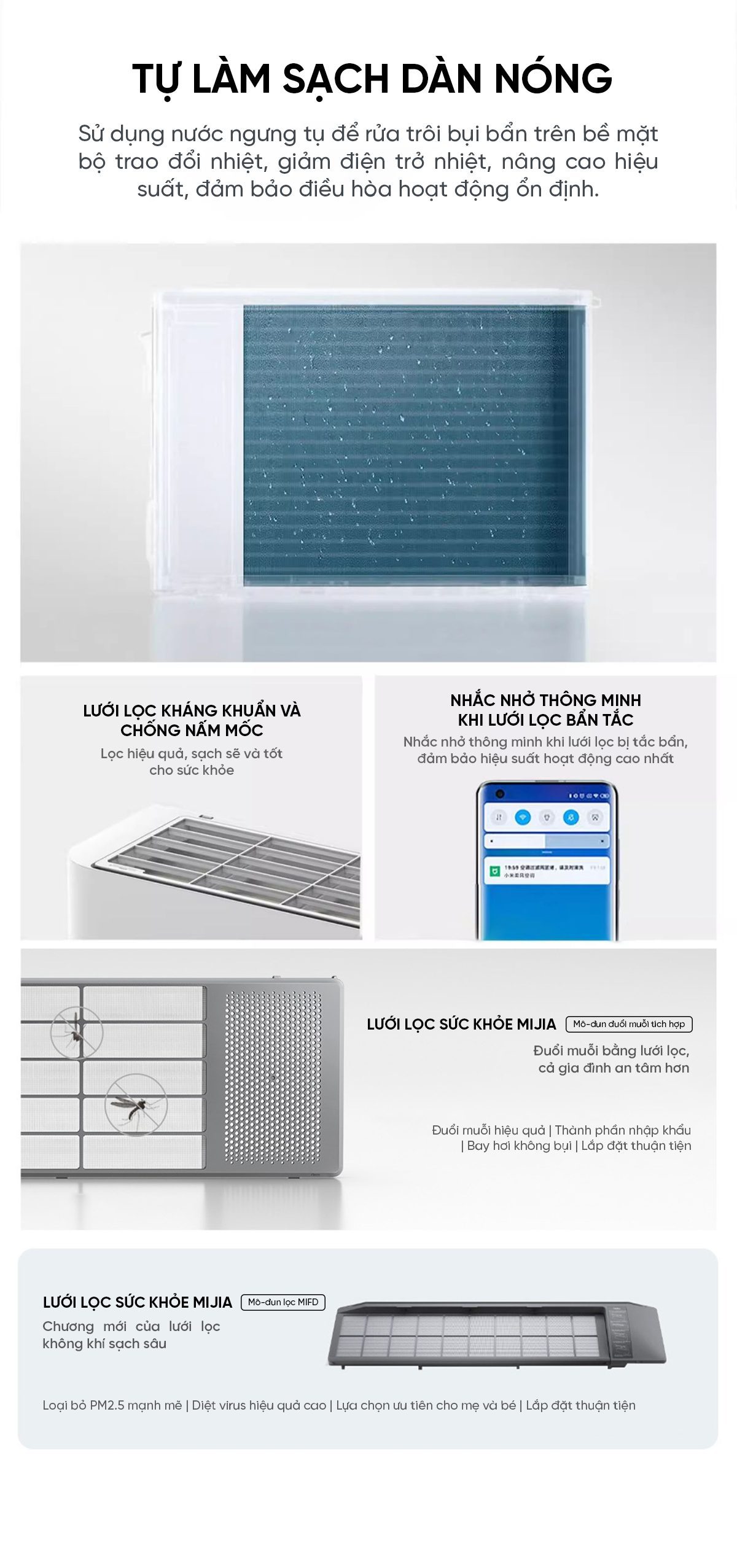 Điều hoà Thông Minh 2 chiều Xiaomi Mijia Inverter KFR-35GW – R1X1 1.5HP (12000 BTU)