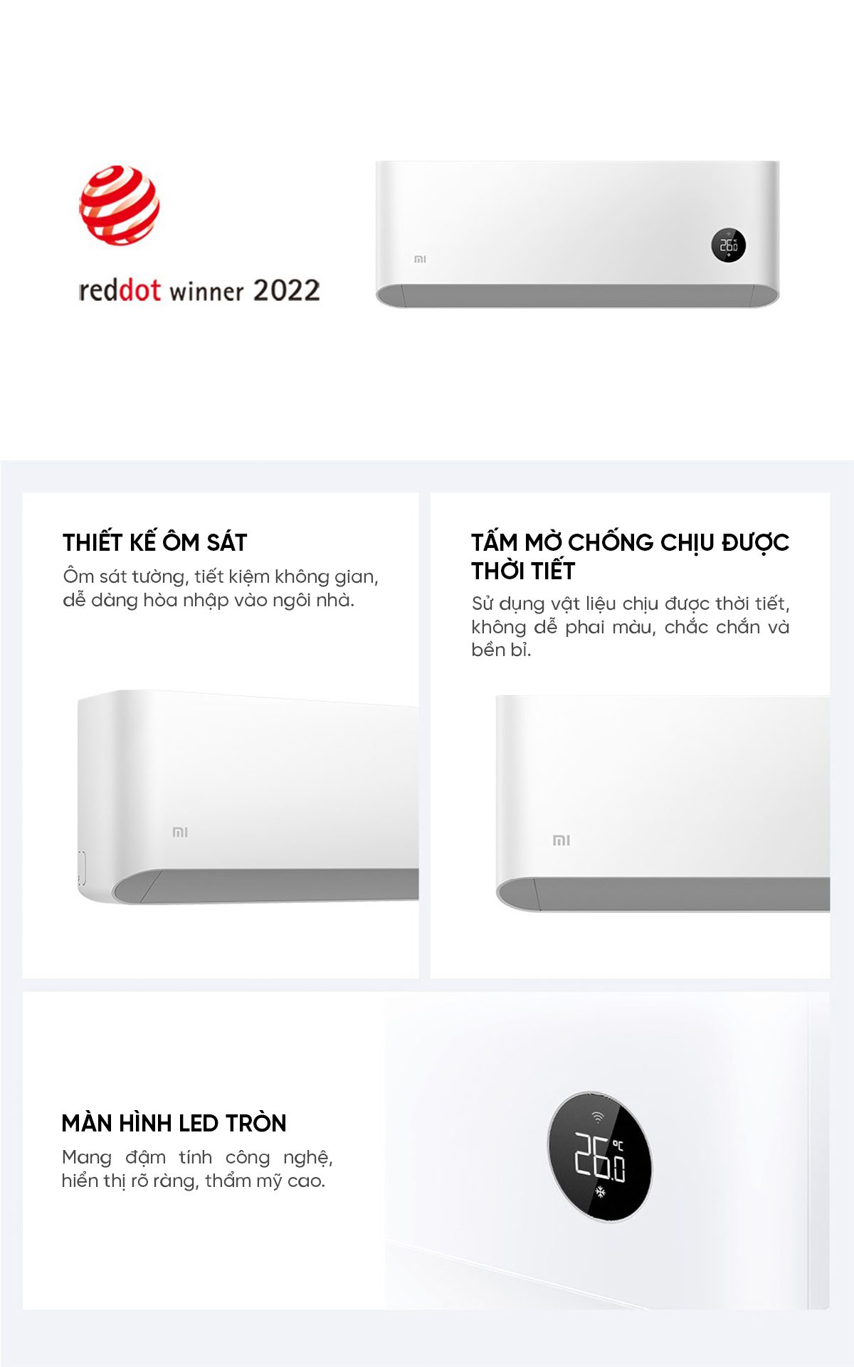 Điều hoà Thông Minh 2 chiều Xiaomi Mijia Inverter KFR-35GW – R1X1 1.5HP (12000 BTU)