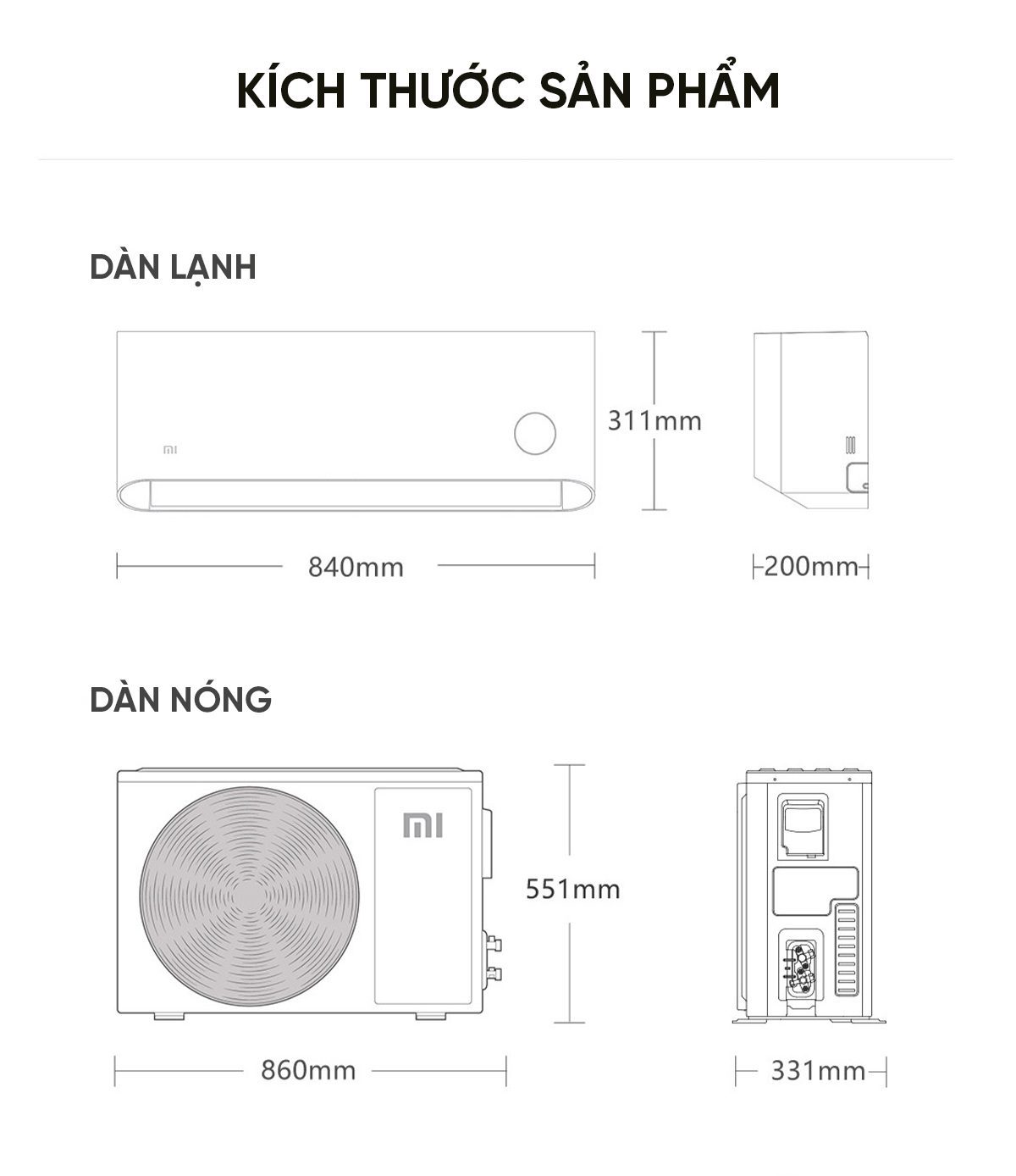 Điều hoà Thông Minh 2 chiều Xiaomi Mijia Inverter KFR-35GW – R1X1 1.5HP (12000 BTU)