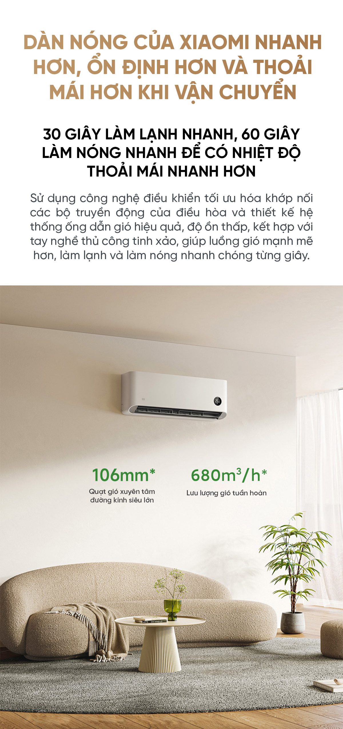 Điều hoà Thông Minh 2 chiều Xiaomi Mijia Inverter KFR-35GW – R1X1 1.5HP (12000 BTU)