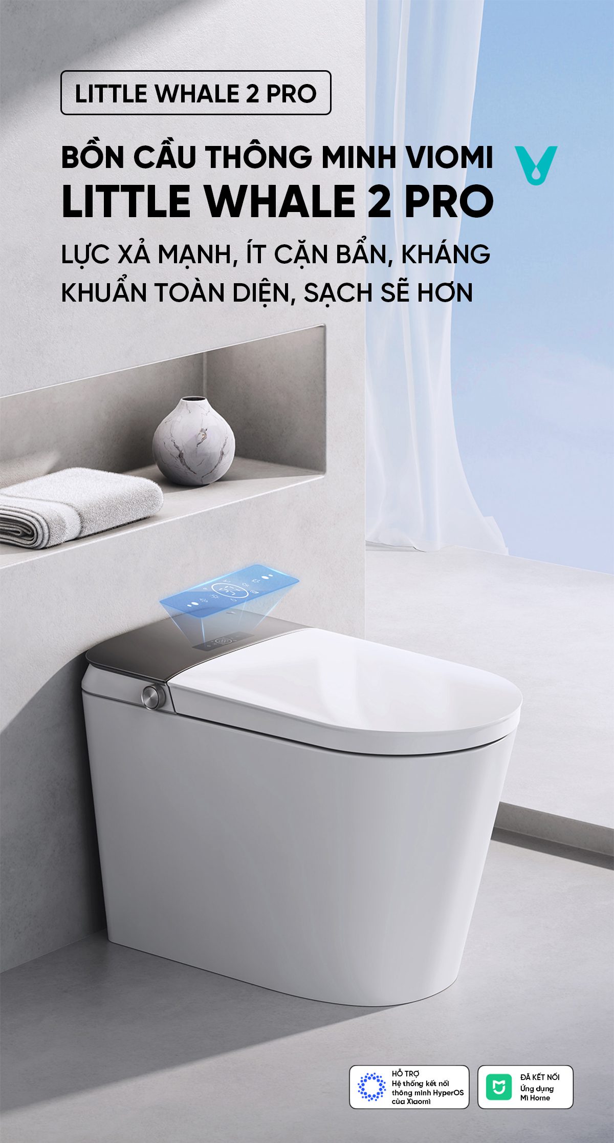 Bồn cầu thông minh Viomi Little Whale 2 Pro