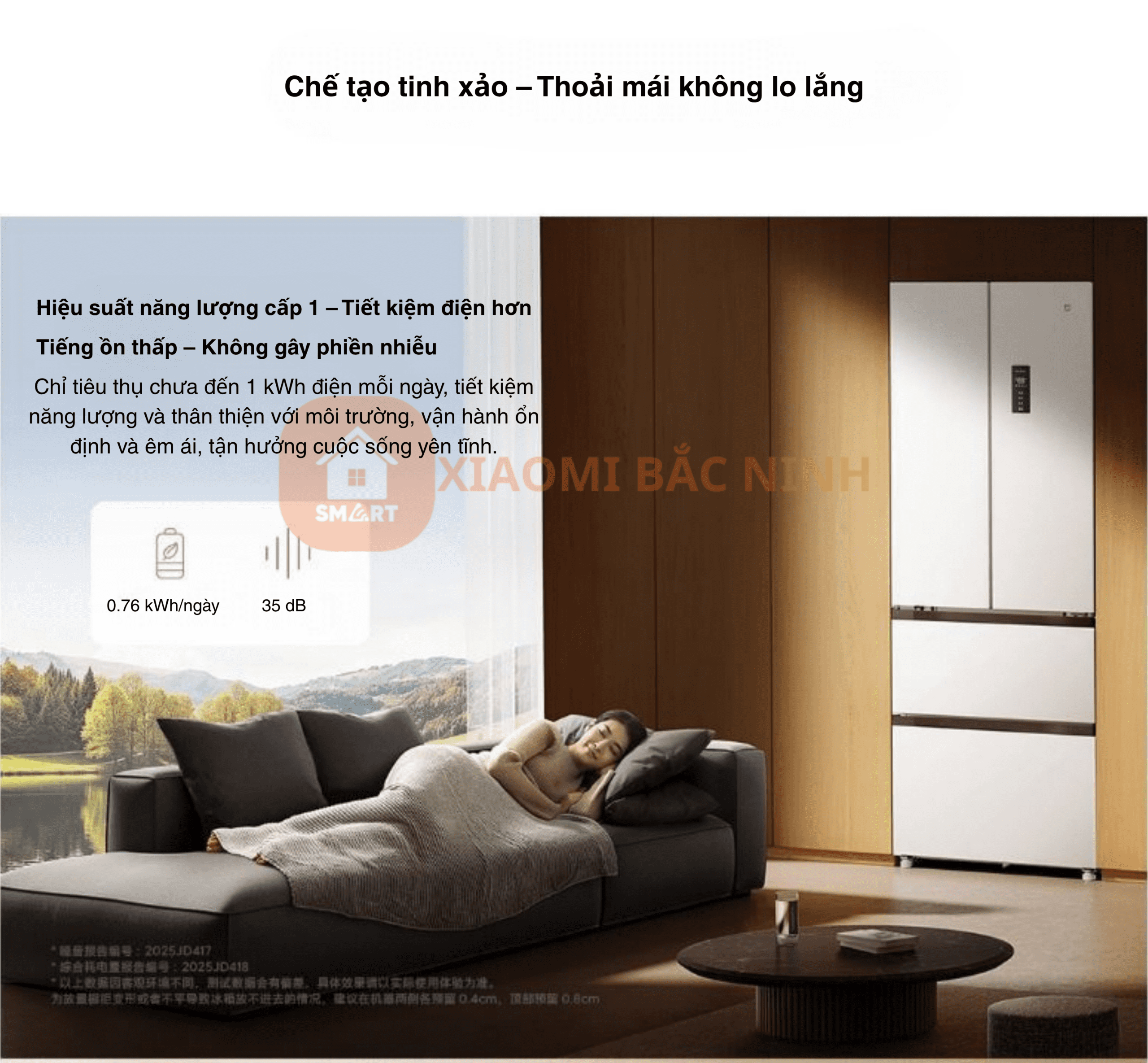 Tủ lạnh 4 cánh Xiaomi Mijia 400L BCD-400WFMBI – Thiết kế kiểu Pháp, kháng khuẩn 99.99%