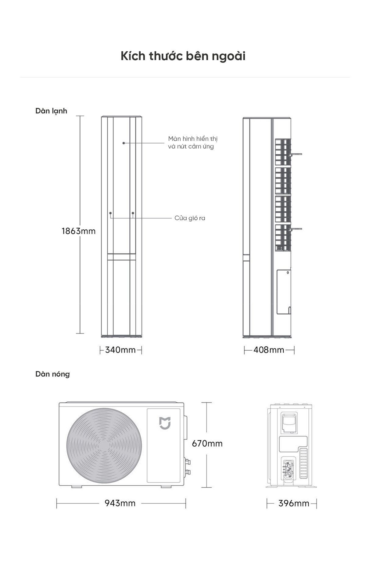 Điều hoà cây Xiaomi Mijia 72L-NA11/M2A1 27000BTU