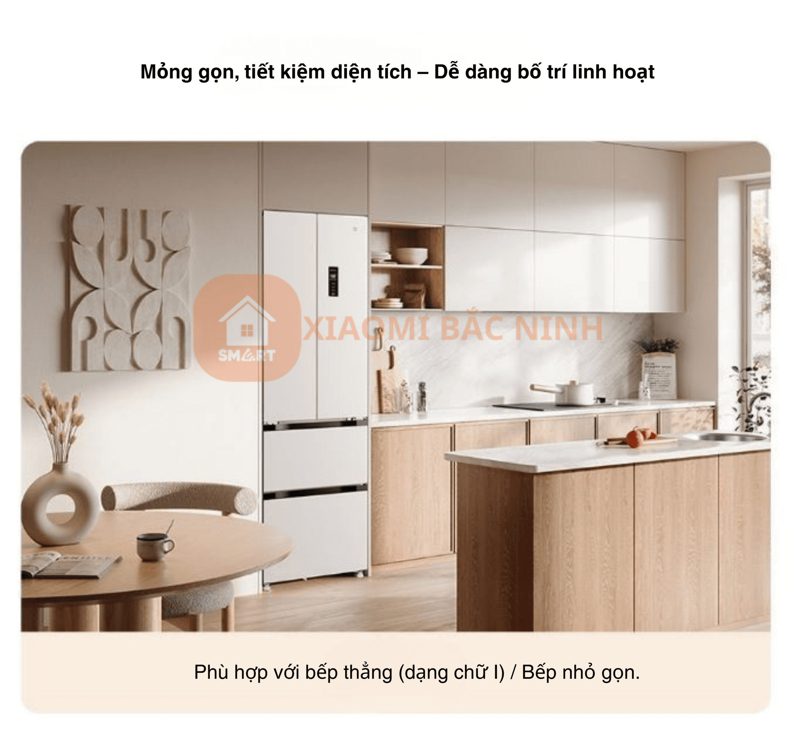 Tủ lạnh 4 cánh Xiaomi Mijia 400L BCD-400WFMBI – Thiết kế kiểu Pháp, kháng khuẩn 99.99%