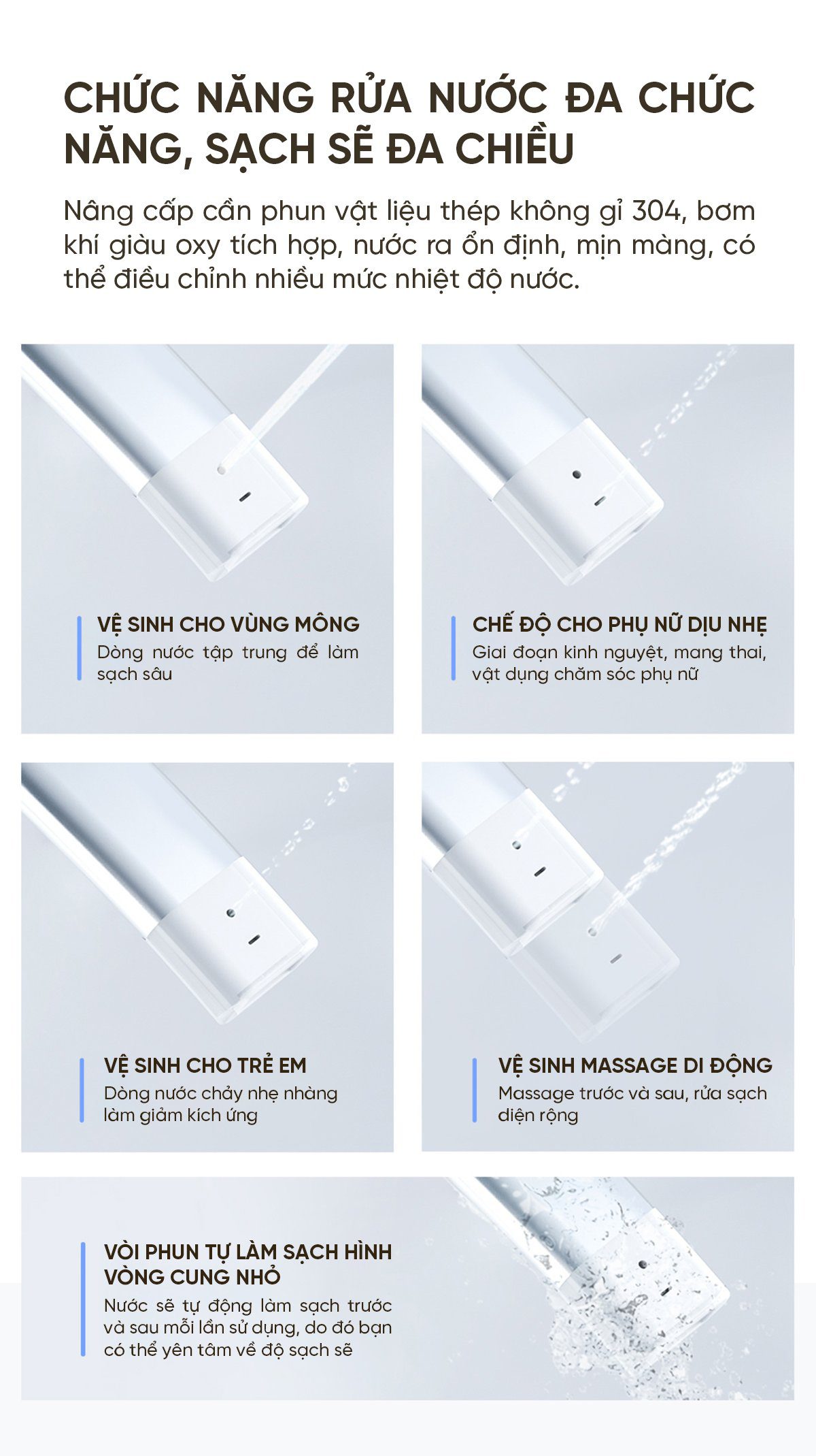 Bồn cầu thông minh Little Whale Wash M9 Khử trùng tia UV